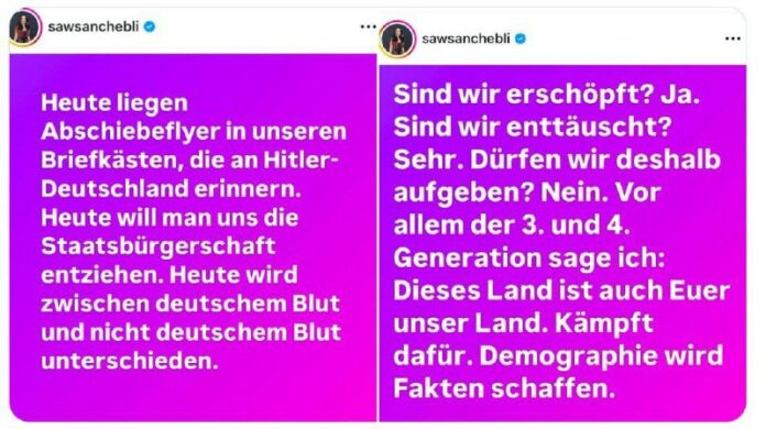  „Demographie wird Fakten schaffen“ – Sawsan Chebli bestätigt  "rEcHtE VeRScHwÖr...