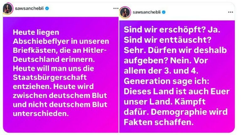  „Demographie wird Fakten schaffen“ – Sawsan Chebli bestätigt  "rEcHtE VeRScHwÖr...