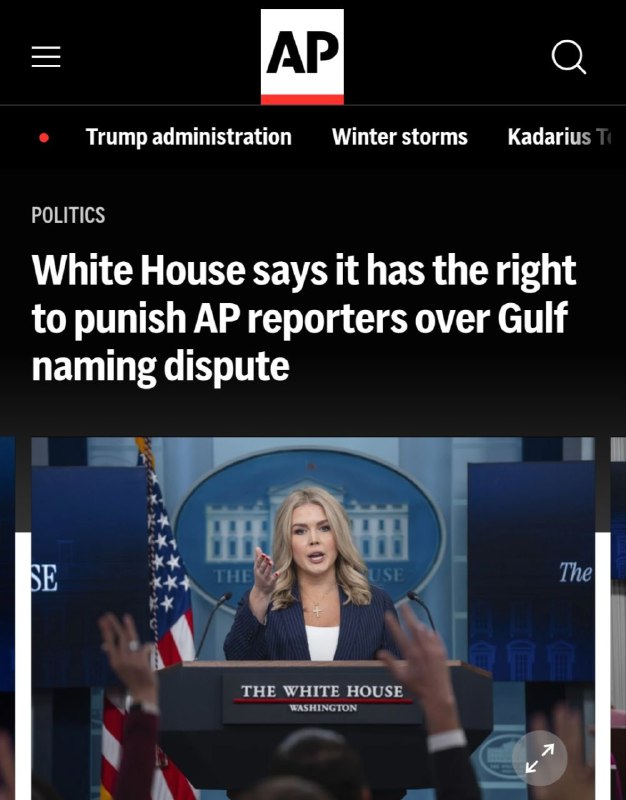 Wegen Streits um Golf von Amerika: Weißes Haus sperrt Reporter ausDas Weiße Haus…