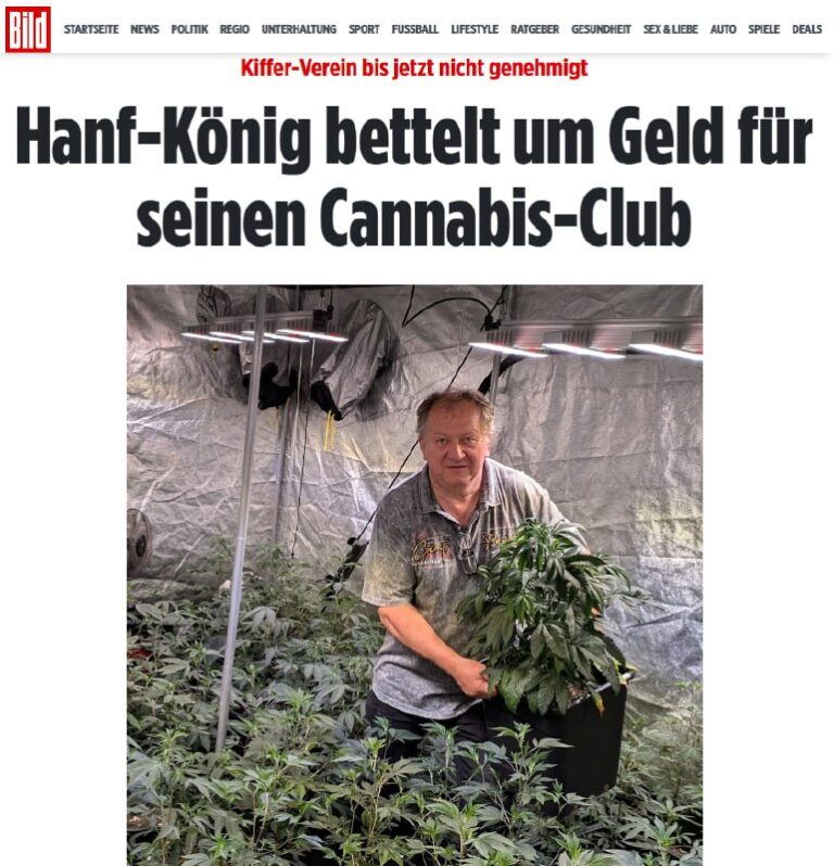 Bayerns Hanf-König bettelt um Geld für seinen Cannabis-Club — BILDBayerns Hanf-K...