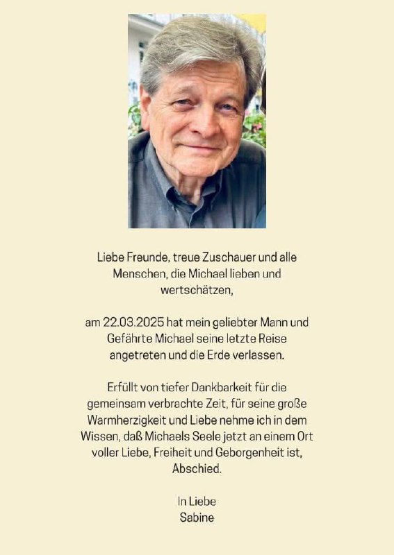  Bekannter Aufklärer Michael Vogt verstorbenMichael Friedrich Vogt ist ein deuts...