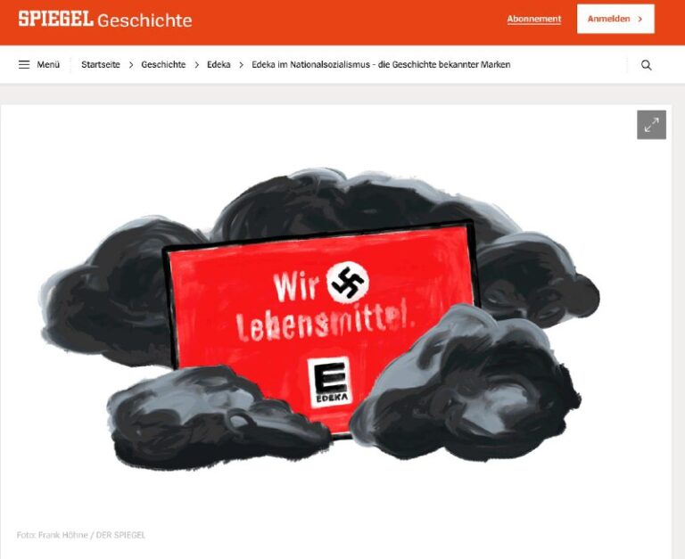 Die Geschichte bekannter Marken im Nationalsozialimus. Heute EDEKA — SPIEGELZu B...