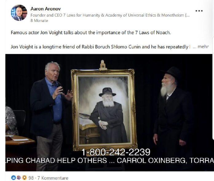 Donald Trump machte den Schauspieler Jon Voight im Januar zum US-Sonderbotschaft...