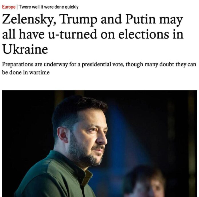 Economist berichtet unter Berufung auf Regierungsquellen in der Ukraine, dass de...