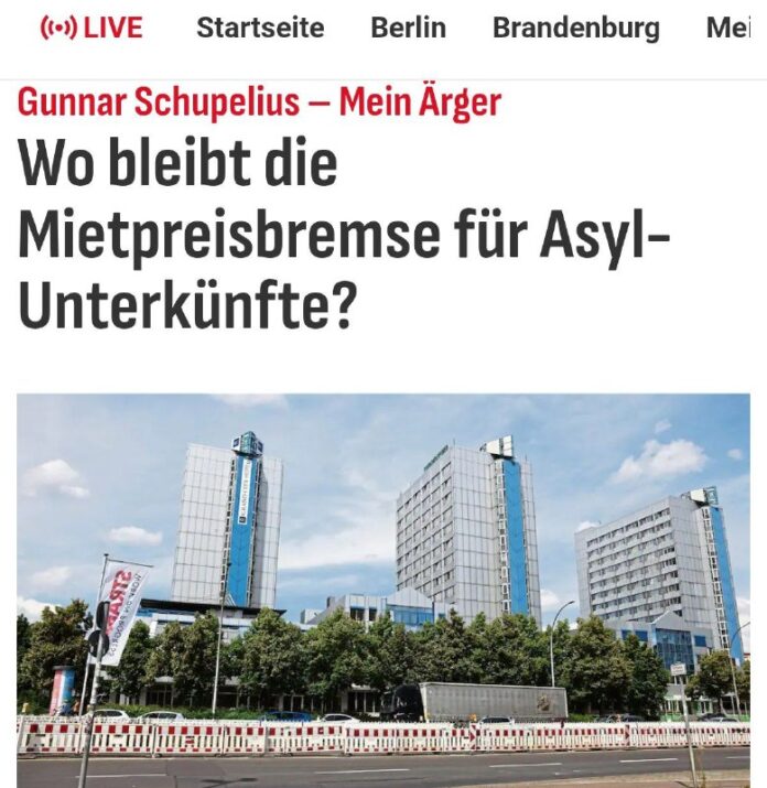 Mietpreisbremse für Migrantenunterkünfte? Berliner Senat will Flüchtlinge wohl w… admin