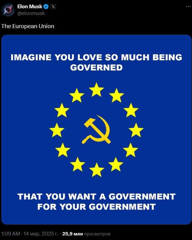 Musk:"Stellen Sie sich vor, Sie mögen es so sehr, kontrolliert zu werden, dass S...