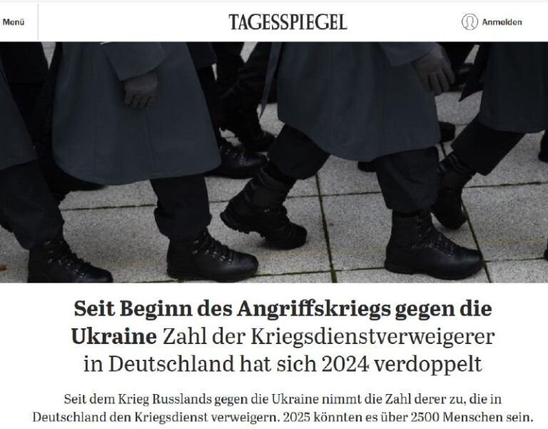 "Seit Beginn des Angriffskriegs gegen die Ukraine: Zahl der Kriegsdienstverweige...