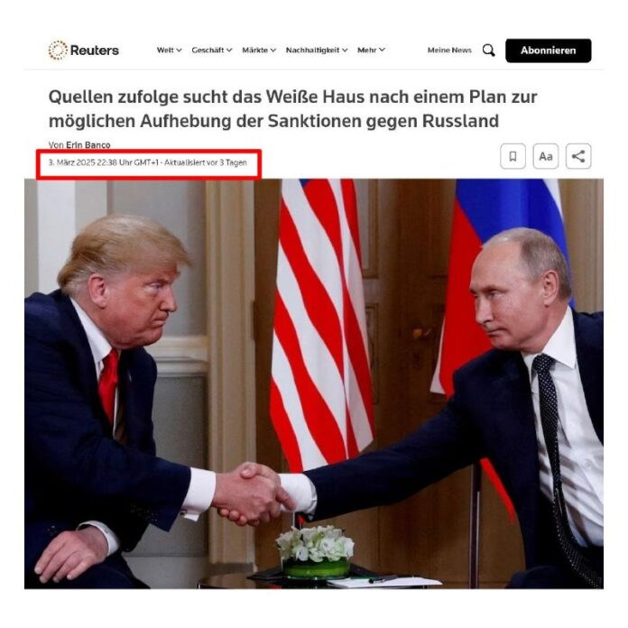 Trump zieht neue Sanktionen gegen Russland in Erwägung, nur ein Trump zieht neue Sanktionen gegen Russland in Erwägung, nur ein paar Tage nachd...