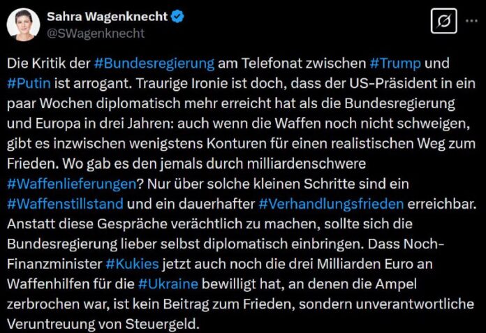 „Traurige Ironie ist doch, dass der US-Präsident in ein paar Wochen diplomatisch...