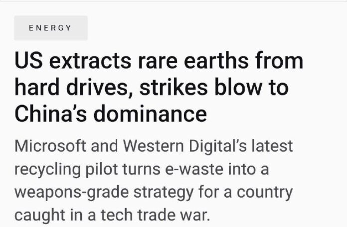 Die amerikanischen Unternehmen Microsoft und Western Digital haben begonnen, Tei...