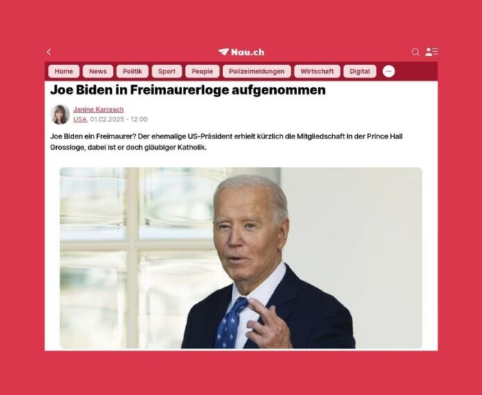  Joe Biden ist jetzt offiziell ein FreimaurerDie Prince Hall Freimaurer-Grosslog...