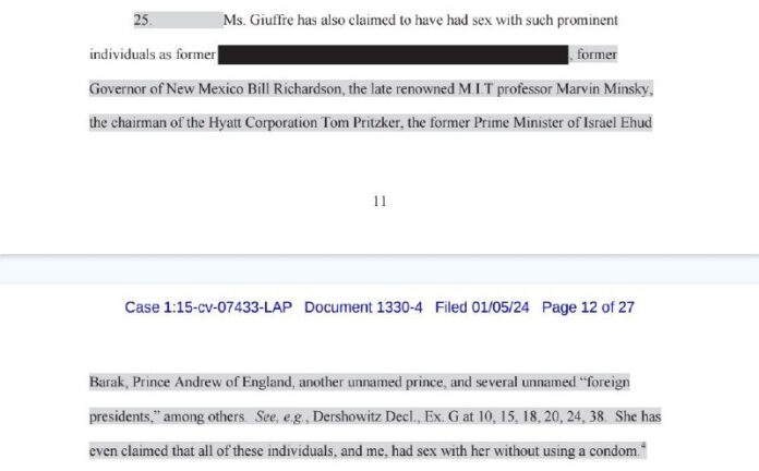 Virginia Giuffre sagte aus, dass sie zum Sex gezwungen wurde Virginia Giuffre sagte aus, dass sie zum Sex gezwungen wurde mit: Ehemaliger is...