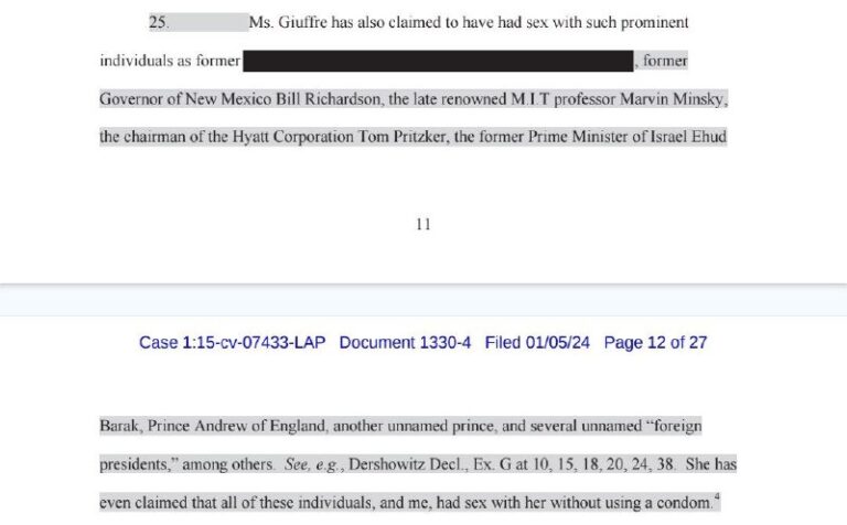  Virginia Giuffre sagte aus, dass sie zum Sex gezwungen wurde mit: Ehemaliger is...