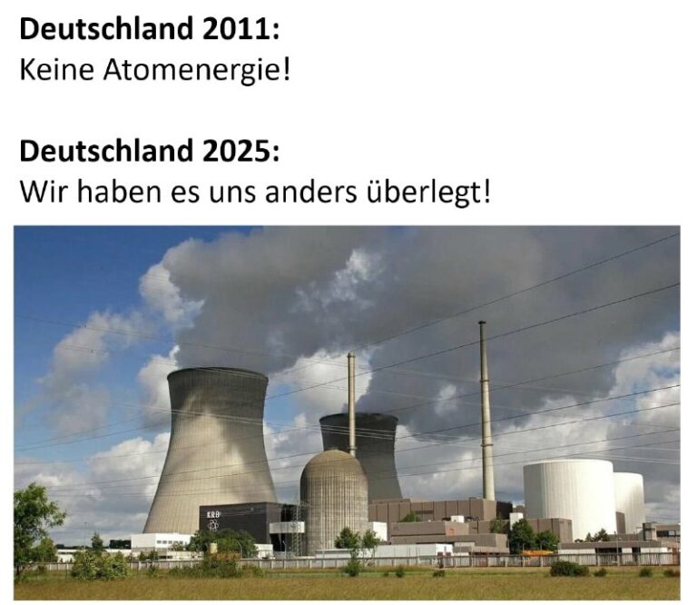 „Der Ausstieg aus der Kernenergie war ein historischer Fehler“Die Partei des zuk...