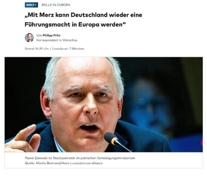„Ich hoffe noch mehr, dass Kanzler Merz den „skeptischen Realismus“ in den Bezie...