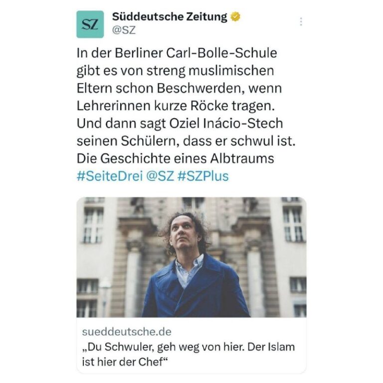  "Bedienen rechte Narrative" - Du Schwuler geh weg von hier. Der Islam ist hier ...
