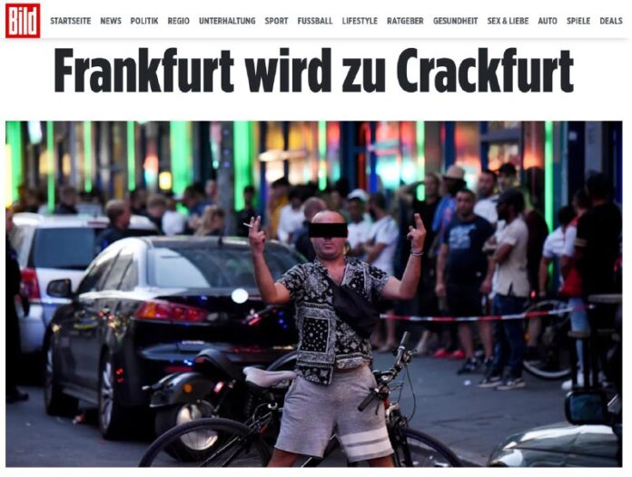 Frankfurt? Nein, Crackfurt!5.000 Drogenabhängige, 80% konsumieren Crack, 300 Dro...