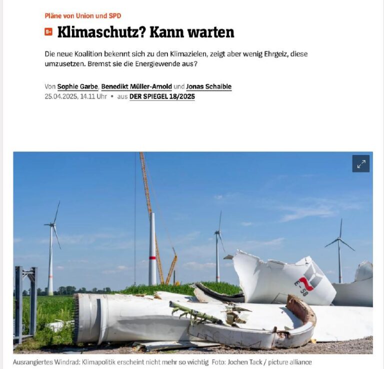 Klimakrise – ein leeres Wort für die neue deutsche Regierung?Vor einigen Jahren ...