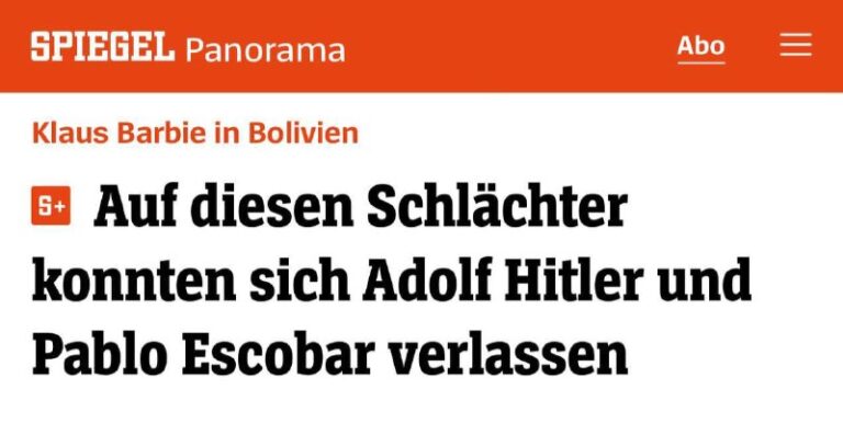 „Auf diesen Schlächterkonnten sich Adolf Hitler undPablo Escobar verlassen“ — Sp...