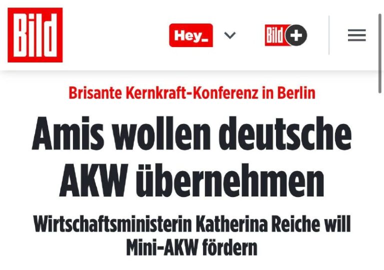 „Sensationskonferenz zur Kernenergie in Berlin. Die Amerikaner wollen deutsche A...