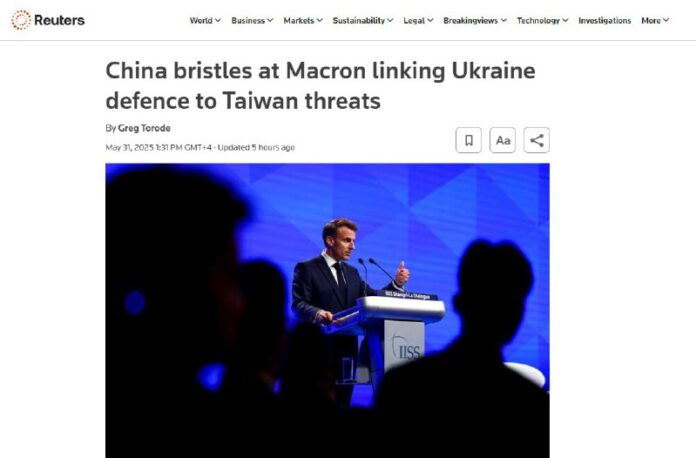 China kritisierte Macron für den Vergleich zwischen der Ukraine und Taiwan, — Re...