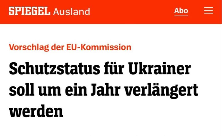 Der Europäische Union wird den Schutzstatus für ukrainische Flüchtlinge bis 2027...