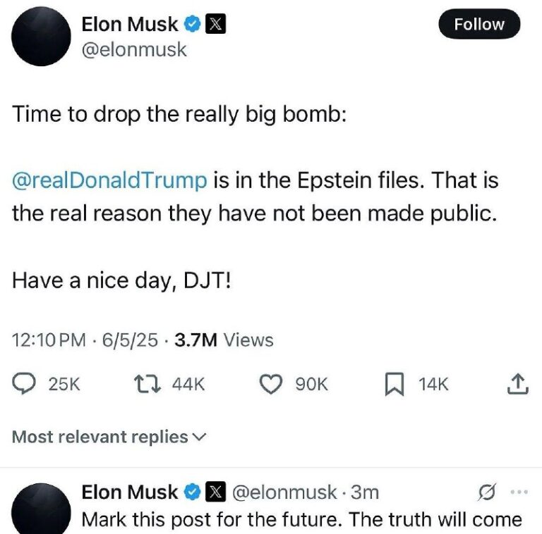  Heilige Scheisse! Elon Musk schiesst mit starken Geschützen gegen Trump und sag...