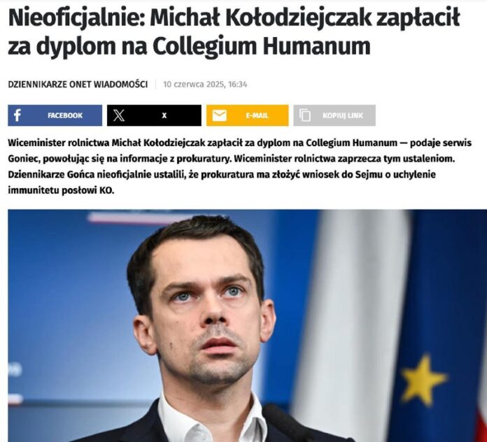 In Polen gibt es einen großen Skandal. Einer der bekanntesten Mitglieder der Reg...