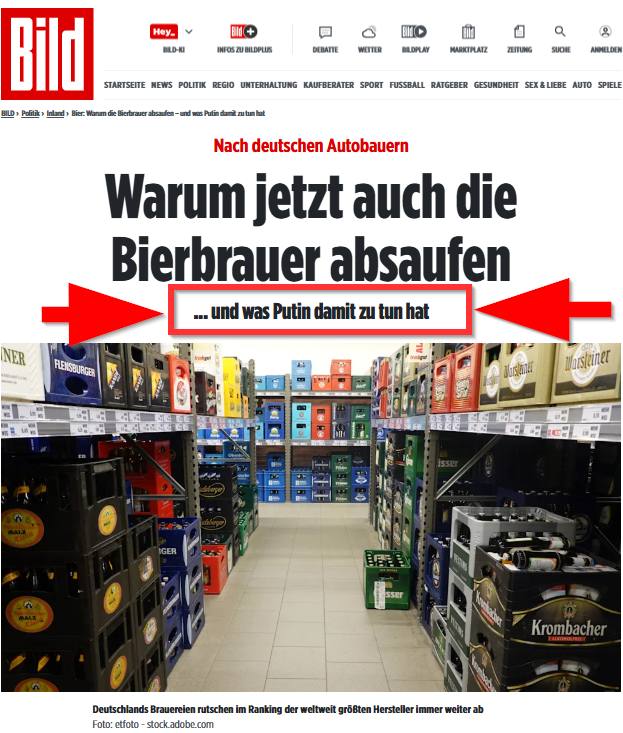 Jetzt, wo deutsche Brauereien im Ranking abrutschen, muss doch wirklich dem Letz...