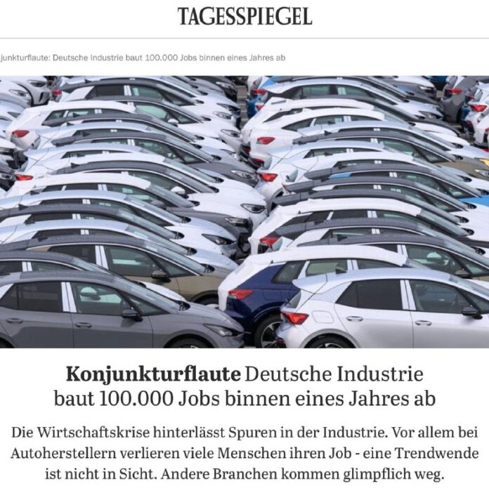 So viele Arbeitsplätze hat die deutsche Industrie im Jahr 2024 So viele Arbeitsplätze hat die deutsche Industrie im Jahr 2024 verloren. Und in ...