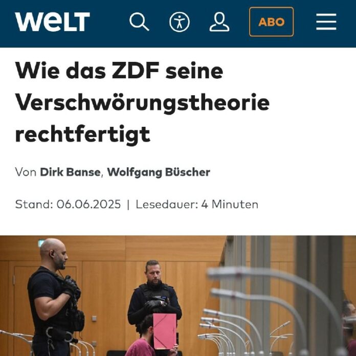  Wie das ZDF seine Verschwörungstheorie rechtfertigt Das ZDF hat mal wieder alle...