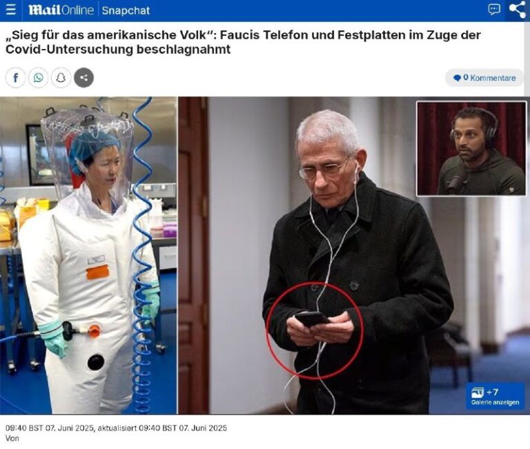  „Sieg für das amerikanische Volk“: Faucis Telefon und Festplatten im Zuge der C...